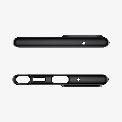 ACS01392 - Galaxy Note 20 Ultra Liquid Air Case in matte black showing the back